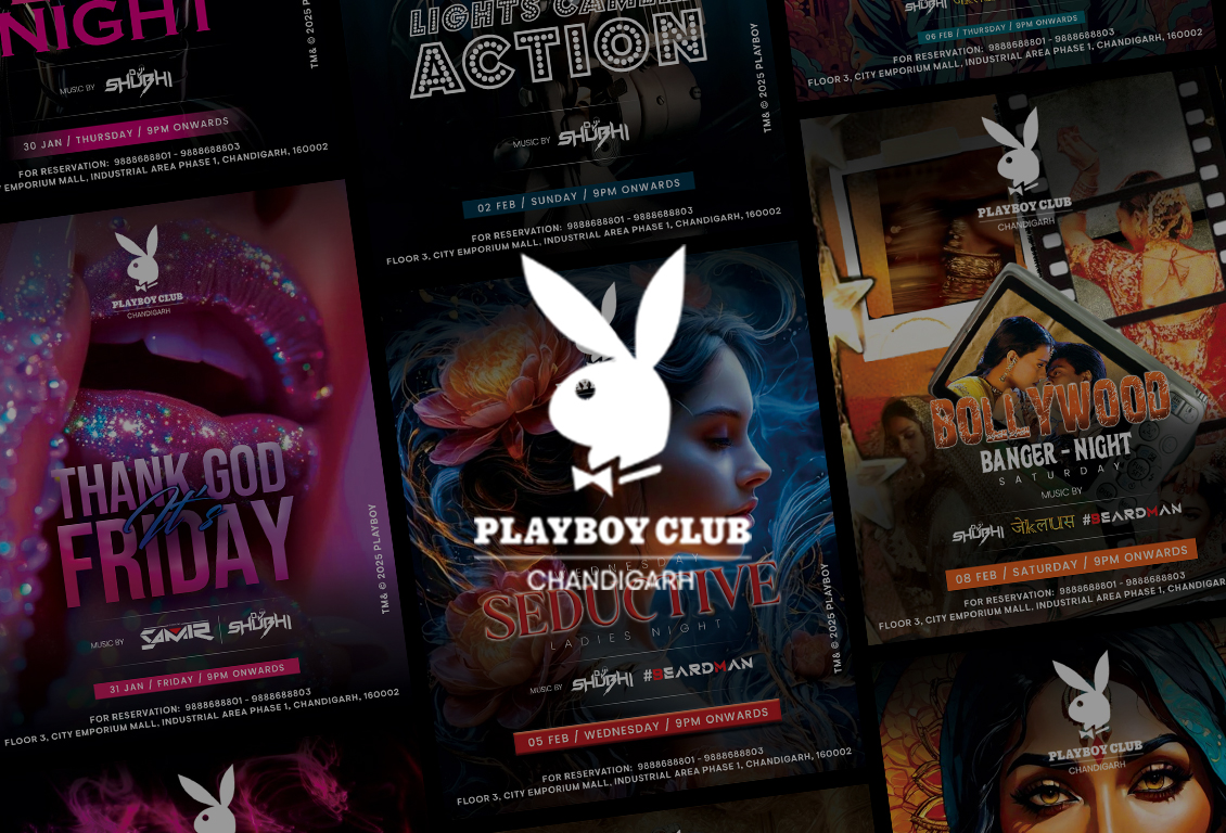 PB Club Chandigarh - Branding and Social Media Management Project by Design Den Solutions