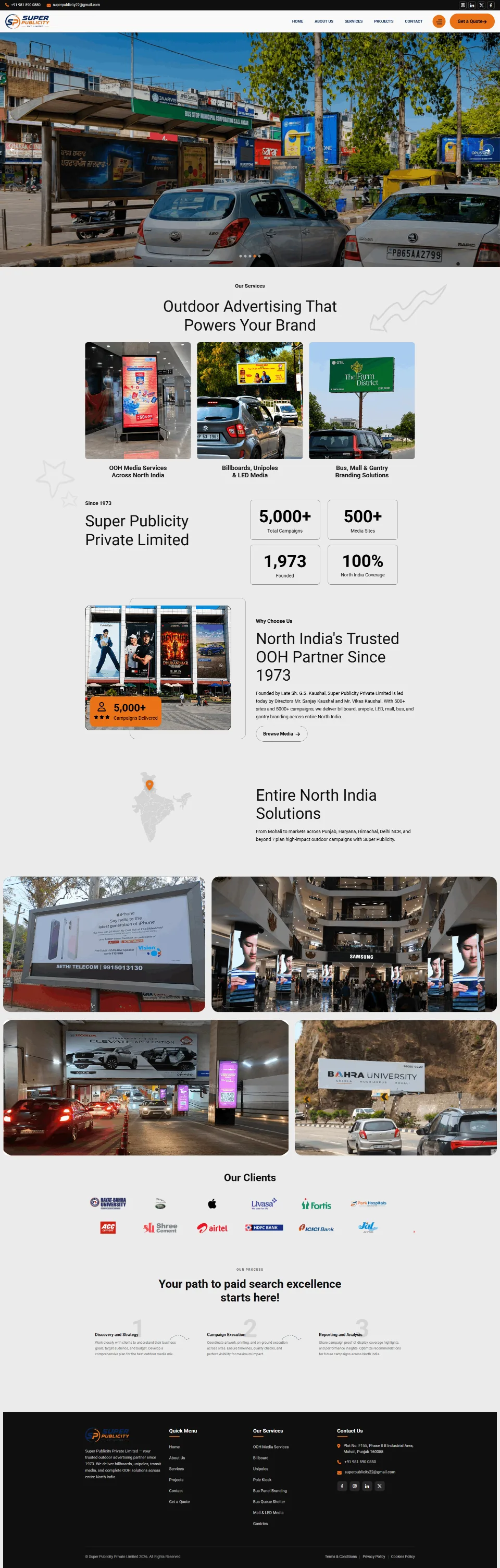 Super Publicity website
